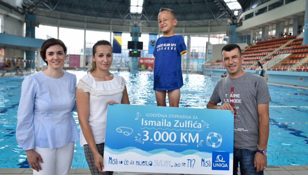 Dodjela stipendije_Vildana Skorupan, Elmina Zulfic, Ismail Zulfic, Ismet Zulfic