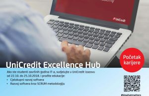 UniCredit Excellence Hub – prilika za stipendiju i zaposlenje