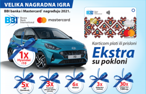 BBI banka i Mastercard nagrađuju 2021: „Karticom plati ili prisloni, ekstra su pokloni!“
