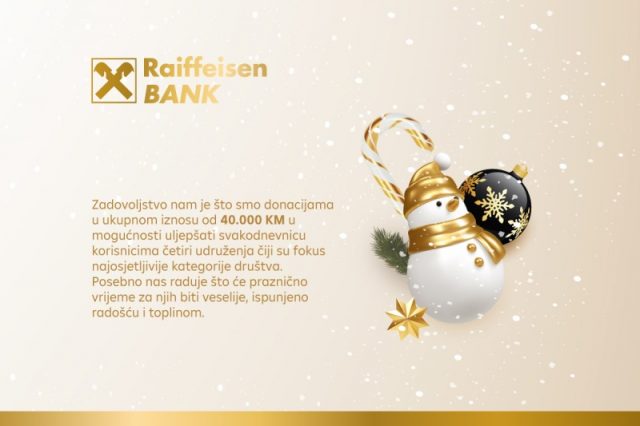 Donacije Raiffeisen banke povodom praznika