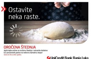 Iskoristite posebnu ponudu – aplicirajte online za oročenu štednju u UniCredit Bank Banjaluka i ostavite neka raste