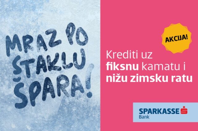 Sparkasse akcija - mraz po staklu špara