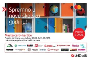 Spremno u novu školsku godinu, uz popuste s UniCredit Mastercard® karticama